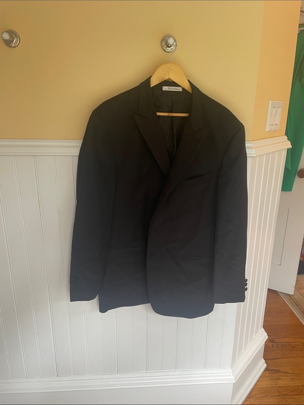 Joseph Abboud Black Men's Suit Jacket - Single-Breasted Blazer